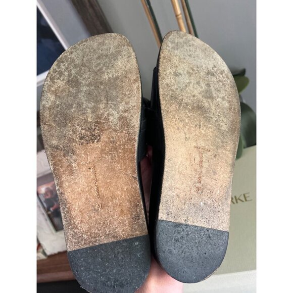 Marion Parke Christine Chain Slide Sandal Black Womens Size 37 7 - Picture 10 of 12